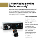 ▶ Sound Storm Lab ML41B Dash Single-DIN Bluetooth Mech-Less Player