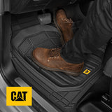 ▶ CATERPILLAR Tapetes Alfombrillas de Goma para el Piso de camión, para Coche, camión, SUV, Furgoneta, Todo Tipo de Clima, protección Total, revestimientos duraderos, Resistentes sin Olor
