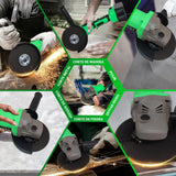 ▶  Esmeriladora Angular De 9600RPM - Herramientas De Amoladora Angular De Potencia De 20 V,Molinillo Inalámbrico De Iones De Litio M18 Con Protector Resistente a Explosiones