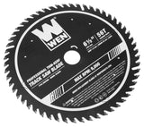 WEN BL6556 - Hoja de sierra profesional ATAFR con punta de carburo de 6.5 pulgadas y 56 dientes con revestimiento de PTFE