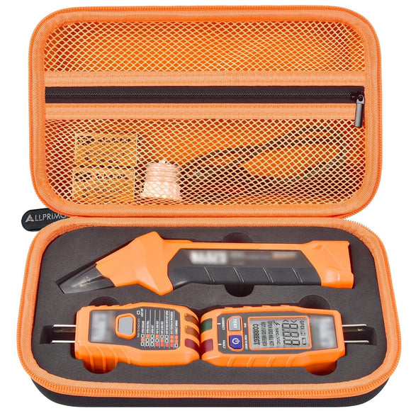 Funda para Klein Tools Circuit Finder y kit de herramientas de reparación de tomacorrientes 80041 y probador de receptáculos RT250 GFCI (solo caja), interior naranja