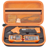 Funda para Klein Tools Circuit Finder y kit de herramientas de reparación de tomacorrientes 80041 y probador de receptáculos RT250 GFCI (solo caja), interior naranja