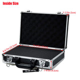 ▶ MELETIN DE ALUMINIO- Funda Protectora - Moderno o Clásico - Unisex - Negro - Sólido - 280 x 280 x 110 mm - 2.8 lbs
