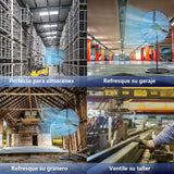 ▶ Ventilador Industrial De Pedestal, Abanico de uso rudo Versátil y funcional, Circulador de Aire 3 velocidades Poderoso flujo de aire,Ventilador de pie Abanico industrial (26 Pulgadas)