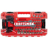 ▶ CRAFTSMAN Juego de herramientas mecánicas de 1/4 y 3/8 pulgadas, 71 piezas (CMMT45171)