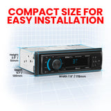 ▶ Boss Audio Systems Receptor de Radio de Estado sólido Am/FM con Bluetooth y MP3