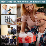 ▶ Buscador de tuberías y cables subterráneos - Buscador de pernos 6 en 1, escáner de pared de alta precisión para detección de cables de CA de madera, metal y vivo, ideal para proyectos de renovación del hogar y bricolaje