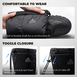 NORTIV 8 Botas Impermeables para la Nieve de Invierno para Senderismo para Hombres Botas Ligeras y cómodas para Exteriores,Size 30.5 cm,Negro,QUEBEC-M