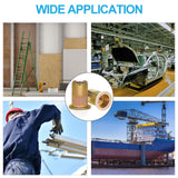 🔩 Trivd Frol - Juego de 200 tuercas de remache UNC de 1/4 a 20 unidades, acero al carbono chapado en zinc