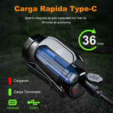 BYASKZIV Lampara Cabeza, Linterna de Cabeza IP68 Recargable, Resistencia a Caídas de 1,5 m Headlamp, Linterna Multifunción de 6 Modos, Linterna Frontal USB