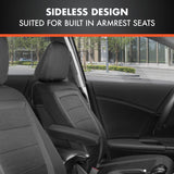 ▶ Juego completo de fundas de asiento de coche CarXs FreshMesh con detalles en color carbón: fundas de malla para asientos delanteros con protector de asiento trasero dividido, fundas interiores para automóviles, furgonetas y SUV