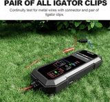 ▶ Buscador de tuberías y cables subterráneos, localizador de cables subterráneo para válvula de rociador enterrada de cercas de mascotas, probador de cables para localizar kit generador de tono de riego