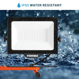 Luz LED de trabajo de doble cabeza, soporte de trípode ajustable de 6 pies, 20.000 lúmenes, 200 W, cable de alimentación aprobado por UL, cuerpo de aluminio duradero, resistente al agua