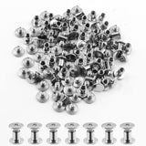 🔩 Cionyce - Juego de 50 tornillos de fijación de postes de rosca Chicago M5 x 6 mm, tornillos de encuadernación Phillips Chicago, kit surtido para piel, álbumes de recortes, libros, álbumes de fotos