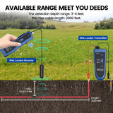 Buscador de tuberías y cables subterráneos  , probador de cables F02 Pro para localizar cables, cables de control de localización de cables cables de valla de mascotas, hasta 3 pies de profundidad de 1640