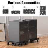 Furniture Mover Dolly 4 ruedas de alta resistencia para muebles pequeños con 4 ruedas de 420 libras de capacidad, plataforma rodante con diseño entrelazado, plataforma plana con ruedas, color