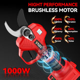 Tijeras de podar eléctricas para batería Milwaukee M18, tijeras de podar inalámbricas portátiles con visualización LCD y cuchillas SK5, diámetro de corte ajustable de 0.8 a 1.2 pulgadas para podar