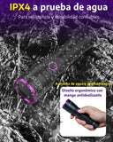 ZARLURY Lámpara de Luz Negra Ultravioleta de 365nm, Linterna UV USB Recargable de Alta Potencia,Luz Ultravioleta para Orina de Mascotas, Escorpiones, Higiene, Joyas, Billetes, Resina curada,IPX5