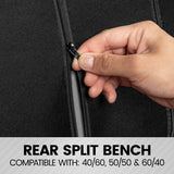 ▶ Fundas de Asiento de Coche Set de - Elegante y Elegante - Split Opción Banco 5 reposacabezas Delantera y Trasera Banco