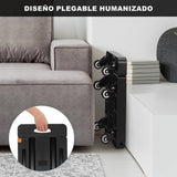 Carrito plegable con Ruedas, Diablito de Carga Plegable de 500 Libras, Diablito de Carga Plegable Diseño Expansible y Compacto, Carrito de Carga para Viajes Mudanzas, Compras, Uso en Oficina (Negro)
