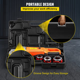 ▶Roscador de tubos máquina de enhebrado de tubos de 2300 W con 4 troqueles de 1/2 pulgadas - 1 1/4 pulgadas, máquina de enhebrado de tubos de mano de 110 V con motor de cobre, kit