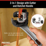 Cortatubos para Cobre 118, 2 en 1, para Espacios Estrechos, Cortes Precisos, Kit de Herramientas RIDGID -