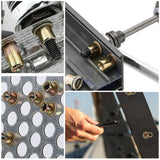 🔩 Kit de surtido de tuercas de remache métricas y SAE, M3-M12#6-32#8-32#10-24 1/4"-20 5/16"-18 3/8"-16 Rivnuts de acero al carbono Tuerca de inserción roscada de cabeza plana