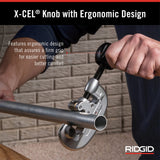 Tubos y cortador de conductos con perilla X-CEL, plata RIDGID 32920 Modelo 15 Alimentación de tornillo de 3/16" a 1-1/8"