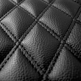 ▶ Tapetes de Cuero sintético para Coche, Resistentes, Estampado de Diamante, Patrón Diamante