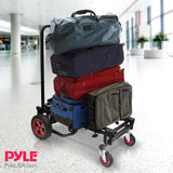 Carrito Plegable Compacto Ajustable 8 en 1, Carro de Mano, Carretilla/Plataforma con Ruedas R-Trac, expandible hasta 25.2 Pulgadas a 40 Pulgadas