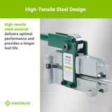 ▶ Dobladora de mano para conductos EMT de 1/2 pulgadas, plateado/verde