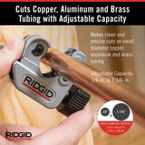 Cortador de tubos de 1/4 pulgadas a 1-1/8 pulgadas, plateado Ridgid - CC247 RIDGID 40617 Modelo 101