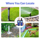 ▶ Buscador de tuberías y cables subterráneos probador de cables con batería recargable de 1500 mAh para líneas de voltaje de 12-400 V CC/CA, rastreador de cables para cables de pared, líneas eléctricas,