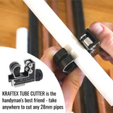 ▶ Cortador de tubos [1/8 pulgadas - 1 1/8 pulgadas] Herramienta de corte de tubos para tubos de cobre, tubos de acero inoxidable, metal, plástico, latón, cortador de tubos de cobre, juego compacto y
