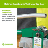 ▶ Dobladora de mano para conductos EMT de 1/2 pulgadas, plateado/verde