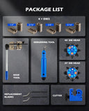 ▶ Herramientas de abocinamiento de línea de freno, juego de herramientas de abocinamiento de 45 y 37 grados, kit de herramientas de abocinamiento de doble burbuja para líneas