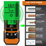 Buscador de tuberías y cables subterráneos  Escáner de pared y probador de humedad PIGADA ZK01 Localizador de 6 modos Detector de pared digital para madera, metal y líneas de alimentación