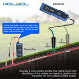 Buscador de tuberías y cables subterráneos  , probador de cables F02 Pro para localizar cables, cables de control de localización de cables cables de valla de mascotas, hasta 3 pies de profundidad de 1640