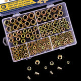 🔩 Bonost - Juego de 200 Tuercas de Remache Métricas M3 M4 M5 M6 M8 M10 M12, Acero al Carbono Chapado en Zinc, Resistentes a la Corrosión