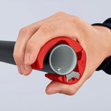 Cortador para tubos de plástico y manguitos de sellado 72 mm 90 22 10 BK Knipex BiX®