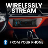 ▶ Boss Audio Systems Receptor de Radio de Estado sólido Am/FM con Bluetooth y MP3