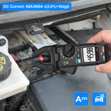 ▶  Digital Pinza Amperimétrica multímetro probador de voltaje voltímetro de rango automático NCV True RMS 6000 conteos mide voltaje AC/DC resistencia, corriente, diodo, capacitancia, frecuencia