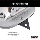 Tubos y cortador de conductos con perilla X-CEL, plata RIDGID 32920 Modelo 15 Alimentación de tornillo de 3/16" a 1-1/8"