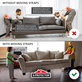 ▶ Correas de Elevación para Mudanzas - 2 Pares de Correas de Movimiento de Muebles para Levantar y Mover Objetos Pesados de Forma Fácil y Segura con Soporte