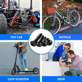 🔩 Besitu - Juego de 1705 tornillos de máquina, kit de tornillos y tuercas métricas M2 M3 M4 M5 con cerradura y arandelas planas, cabeza de botón hexagonal 10.9 de aleación de acero con llave Allen