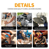 🔩 Cicidorai M8 x 30 mm, 35 mm, 40 mm, 45 mm, 50 mm, cabeza plana hexagonal tornillos avellanados, acero de aleación de grado 10.9, acabado de óxido negro, totalmente roscado, unidad hexagonal métrica Allen Kit surtido 25 piezas