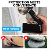 ▶ Portátil reajustable para llaves de casa, inmobiliarios, alquileres de día festivo, color negro (paquete de 1)