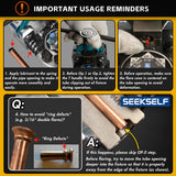 ▶ Herramientas de abocinamiento de línea de freno de 45 grados para abocinadas individuales, dobles y burbujas, con cortador de tubos