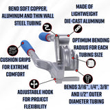 ▶ Dobladora de tubos de triple cabezal Imperial Tool 370FH, 3/16", 1/4", 3/8" y 1/2"