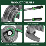▶ Dobladora de tubos Dobladora de tubos 3 en 1 Herramienta para doblar tubos de cobre y aluminio de 180° HVAC para Reparación de Refrigeración de Aire Acondicionado Antstone 1/4” 3/8” 1/2” DE